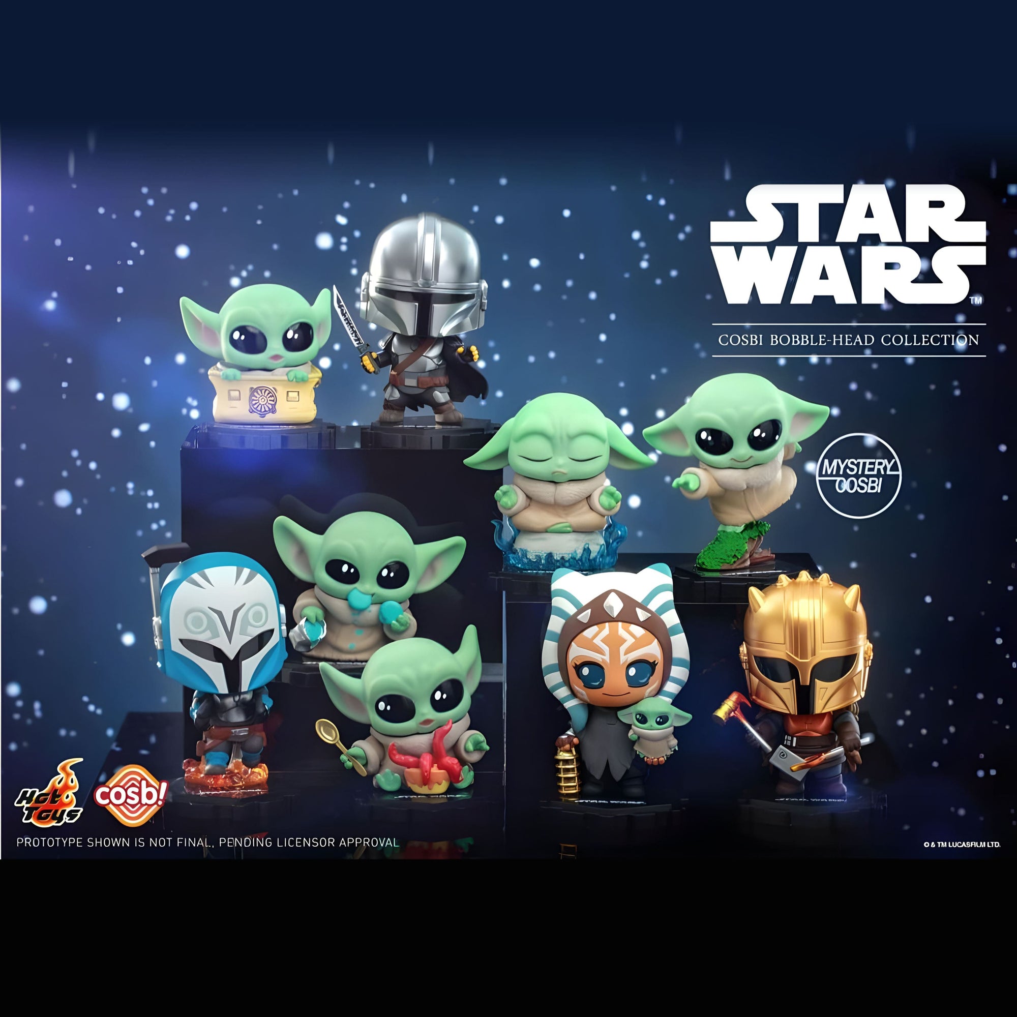 Blind Box Display (8 Stk.): Cosbi Minifiguren - The Mandalorian