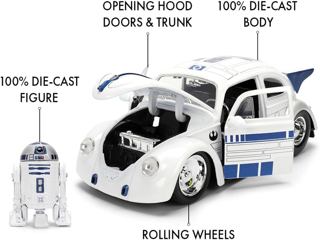 Diecast Modell R2-D2 1959 VW Drag Beetle - 1/24