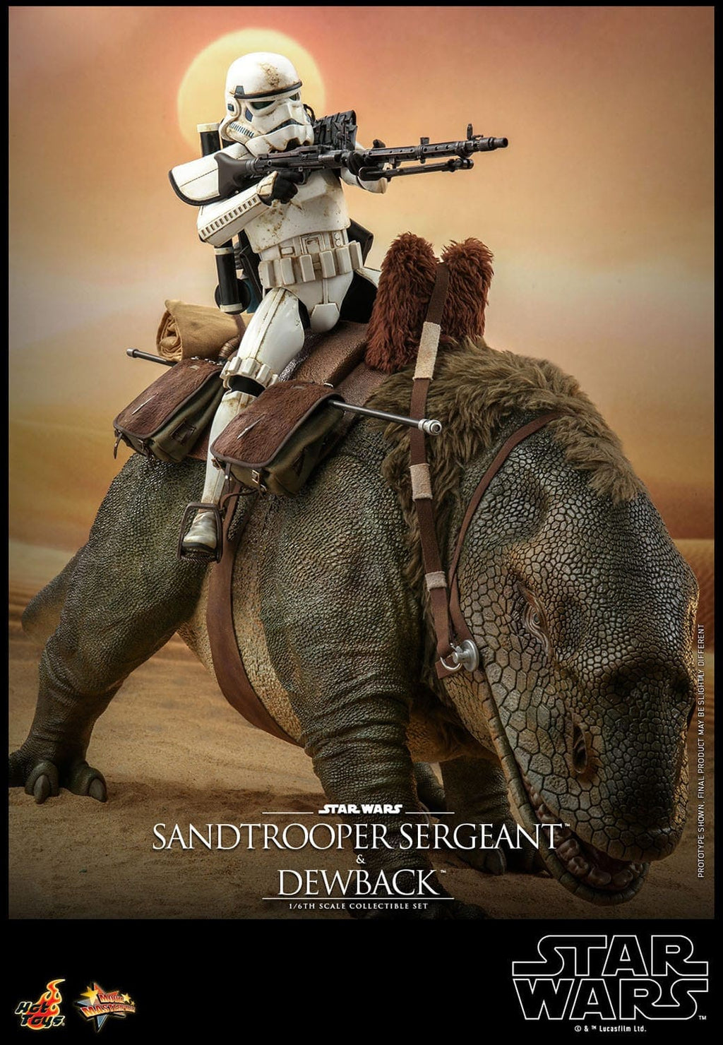 2er-Pack 1/6 Sandtrooper Sergeant & Dewback - Episode IV - Movie Masterpiece