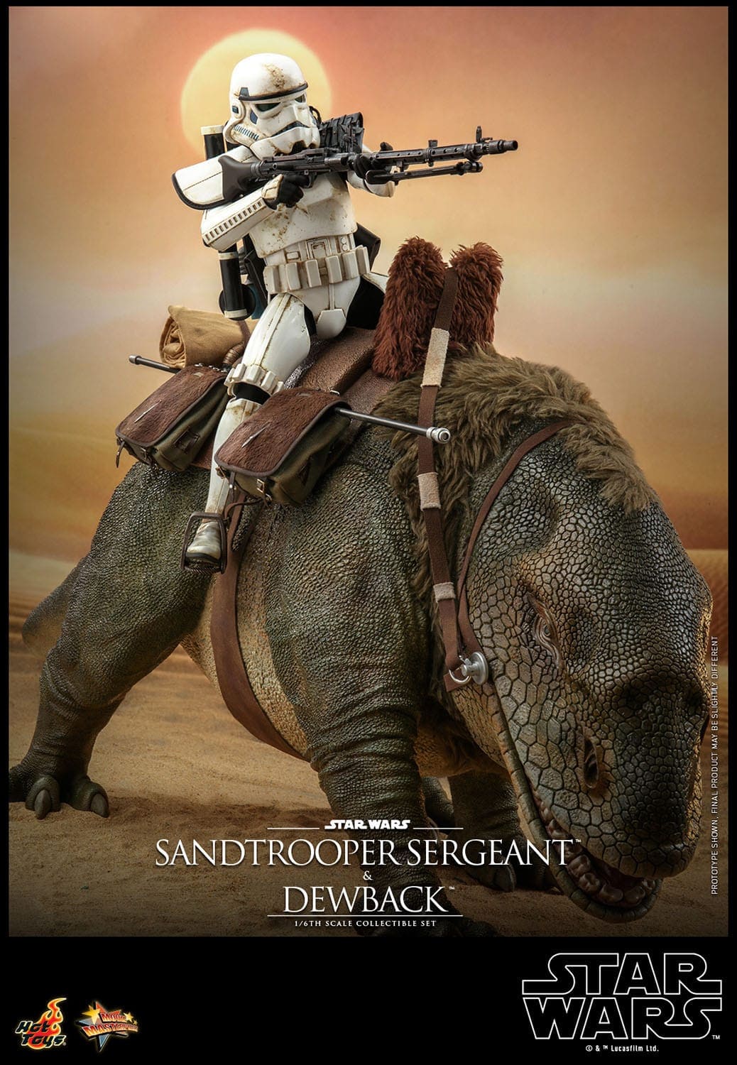 2er-Pack 1/6 Sandtrooper Sergeant & Dewback - Episode IV - Movie Masterpiece