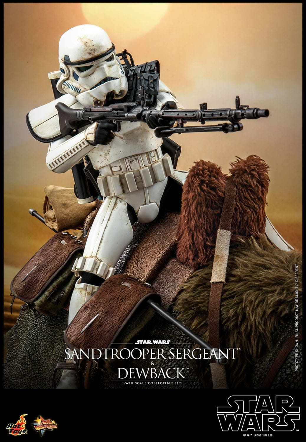 2er-Pack 1/6 Sandtrooper Sergeant & Dewback - Episode IV - Movie Masterpiece