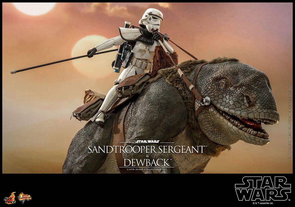 2er-Pack 1/6 Sandtrooper Sergeant & Dewback - Episode IV - Movie Masterpiece