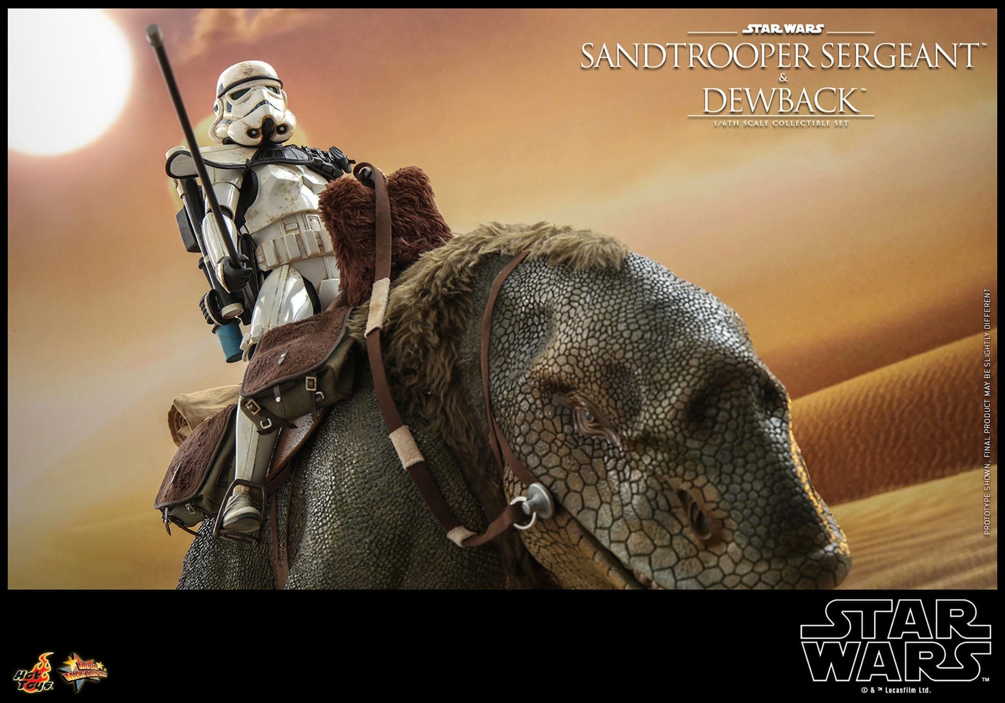 2er-Pack 1/6 Sandtrooper Sergeant & Dewback - Episode IV - Movie Masterpiece