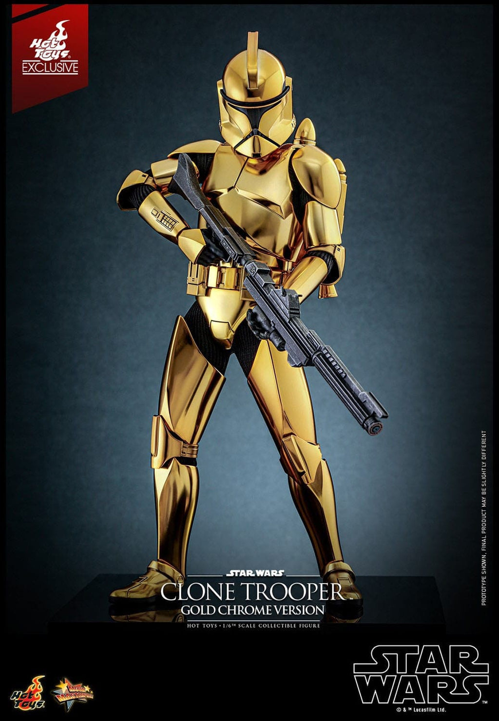 Clone Trooper (Gold Chrome Version) - Movie Masterpiece - HT Exclusive