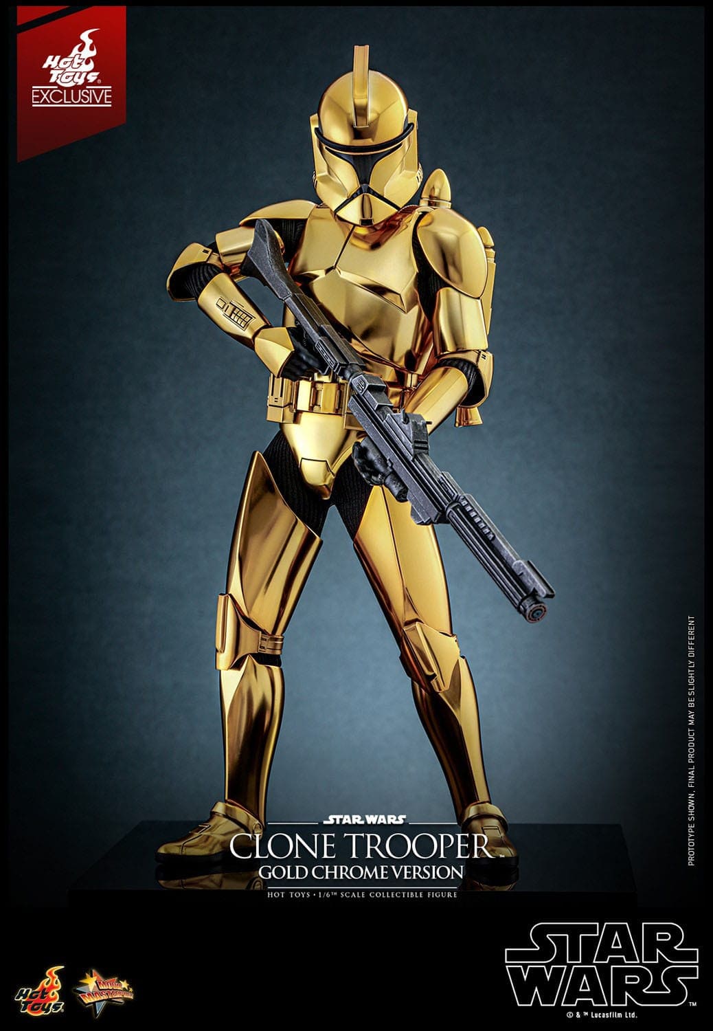 Clone Trooper (Gold Chrome Version) - Movie Masterpiece - HT Exclusive
