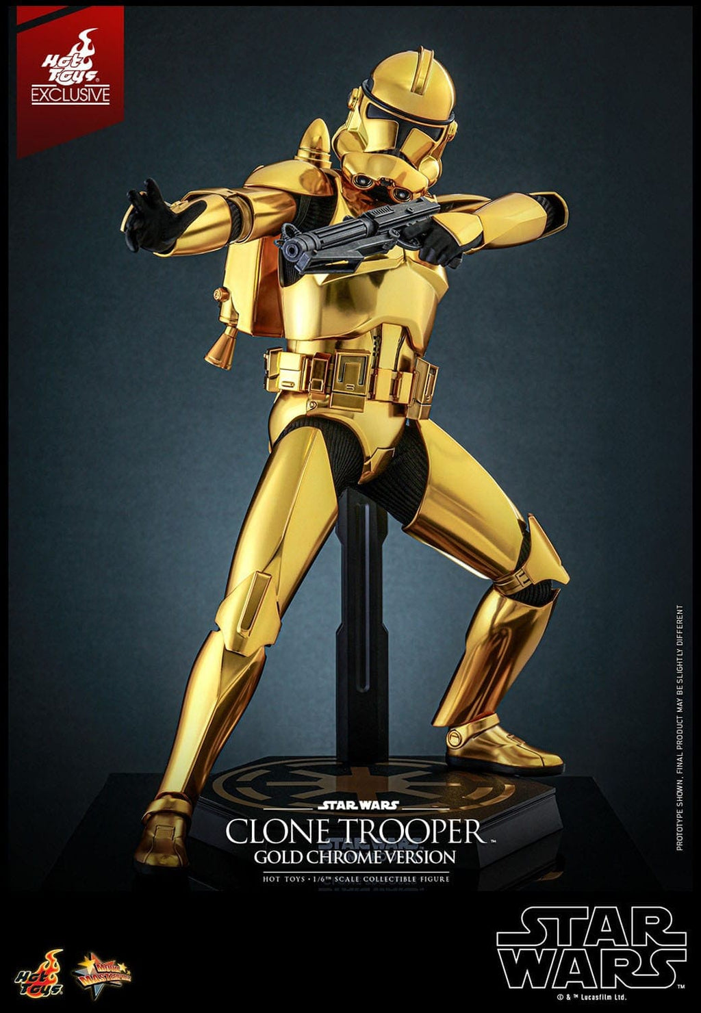 Clone Trooper (Gold Chrome Version) - Movie Masterpiece - HT Exclusive