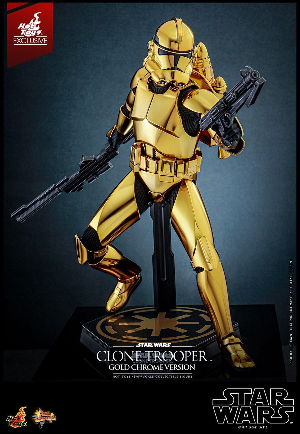 Clone Trooper (Gold Chrome Version) - Movie Masterpiece - HT Exclusive
