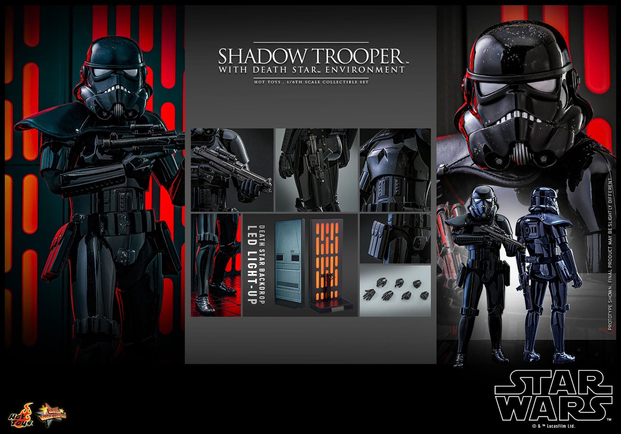 Shadow Trooper with Death Star Environment - Movie Masterpiece