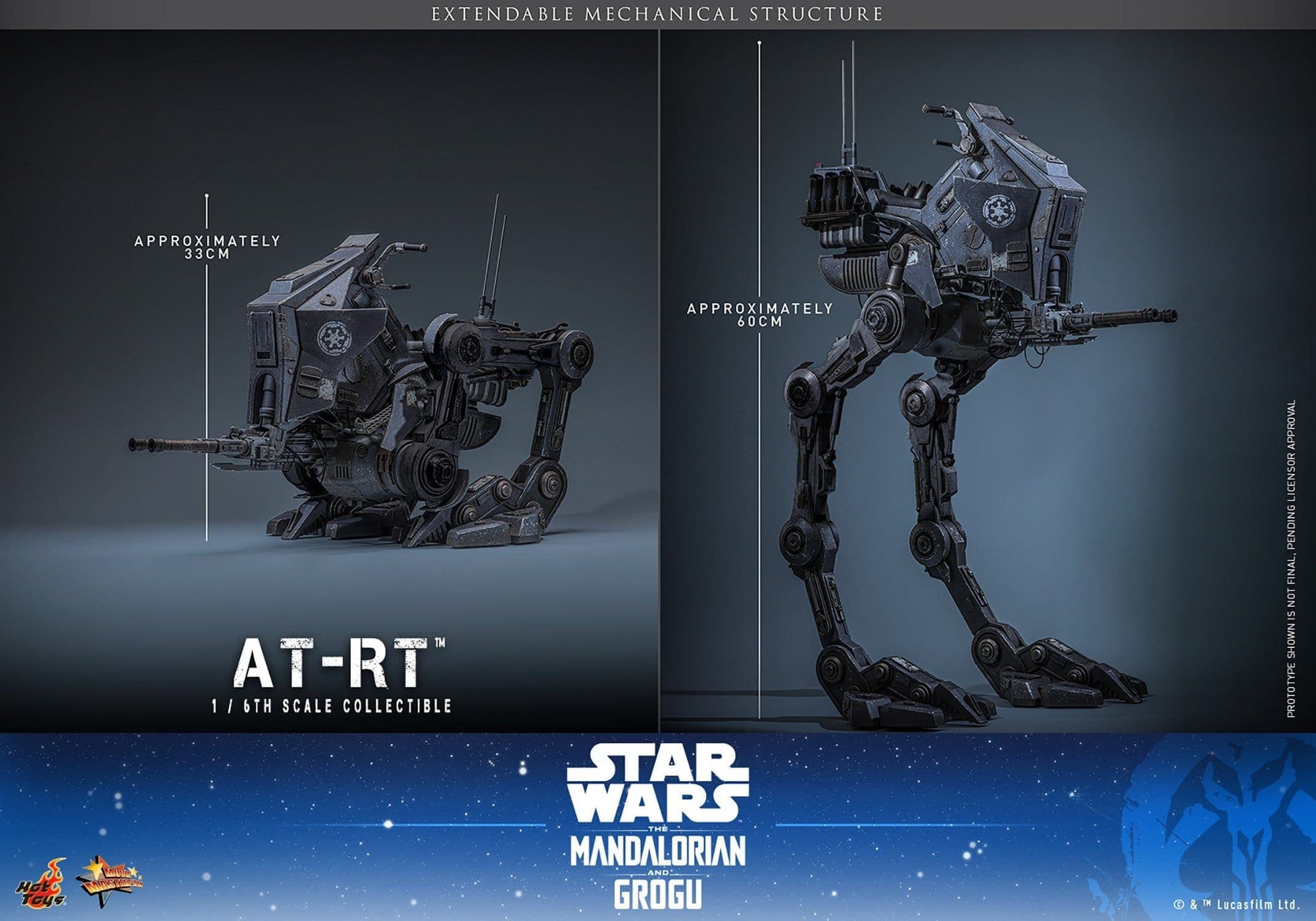 Set: Imperial Remnant AT-RT Driver & AT-RT - 1/6 - The Mandalorian & Grogu