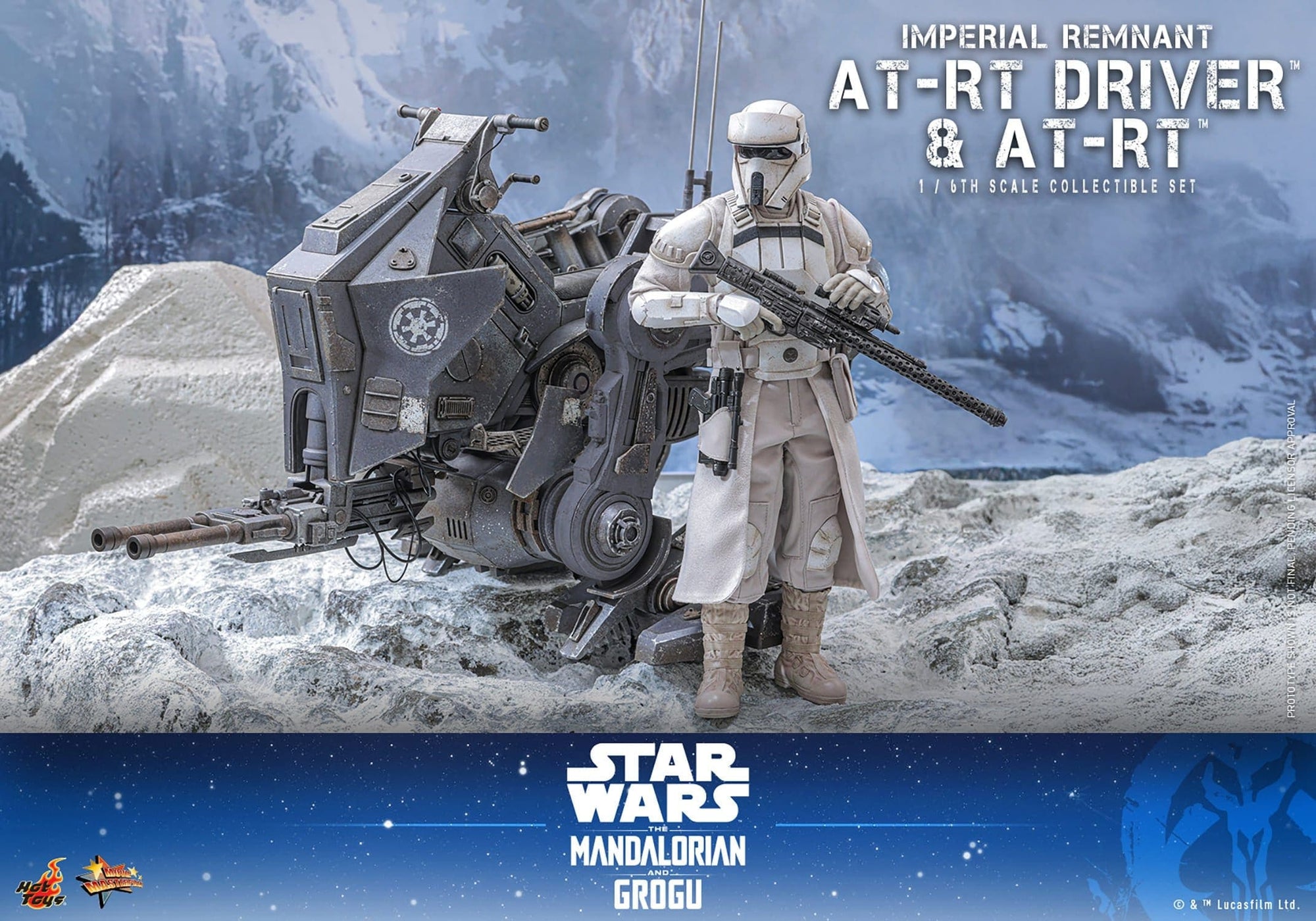 Set: Imperial Remnant AT-RT Driver & AT-RT - 1/6 - The Mandalorian & Grogu