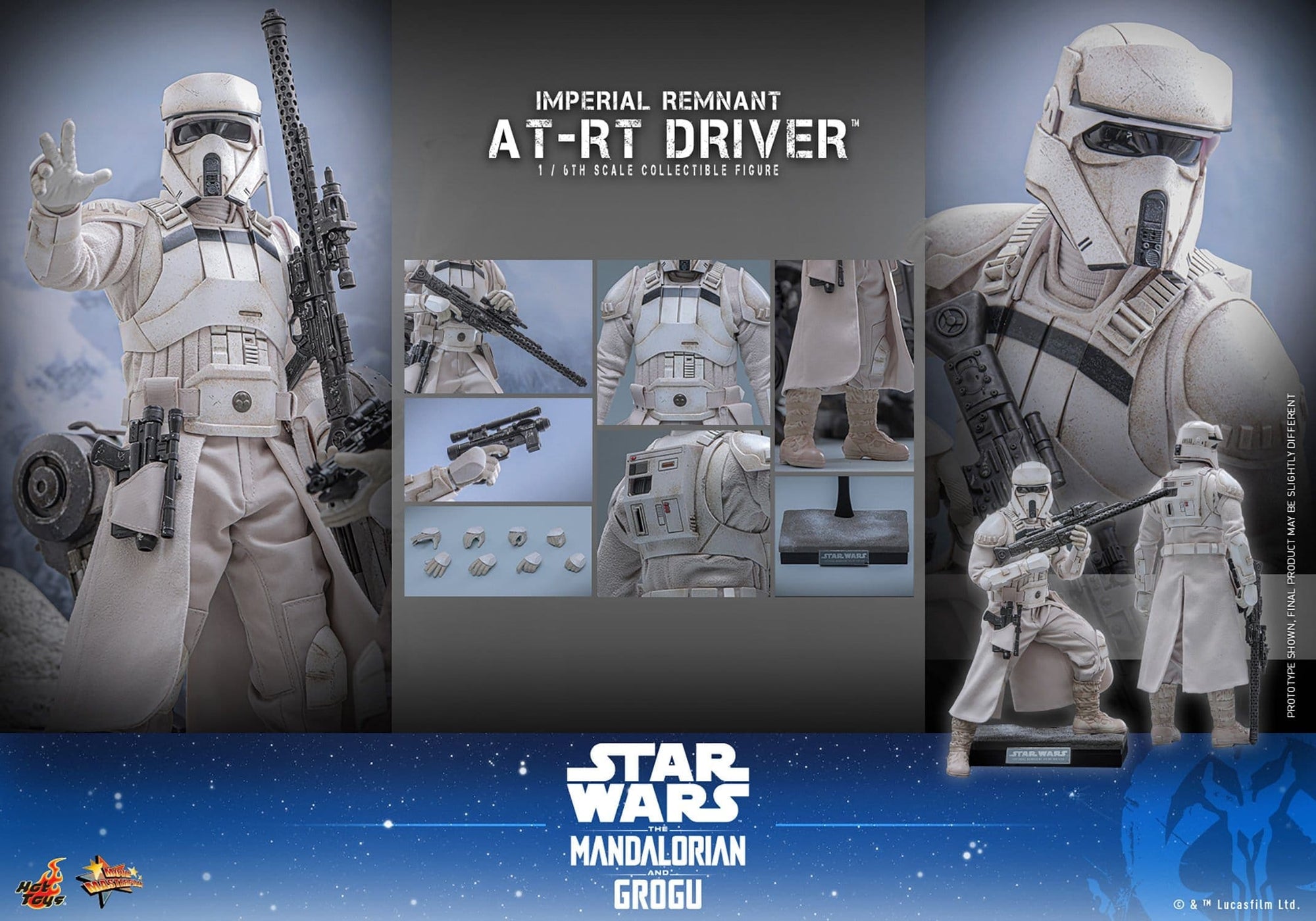 Set: Imperial Remnant AT-RT Driver & AT-RT - 1/6 - The Mandalorian & Grogu