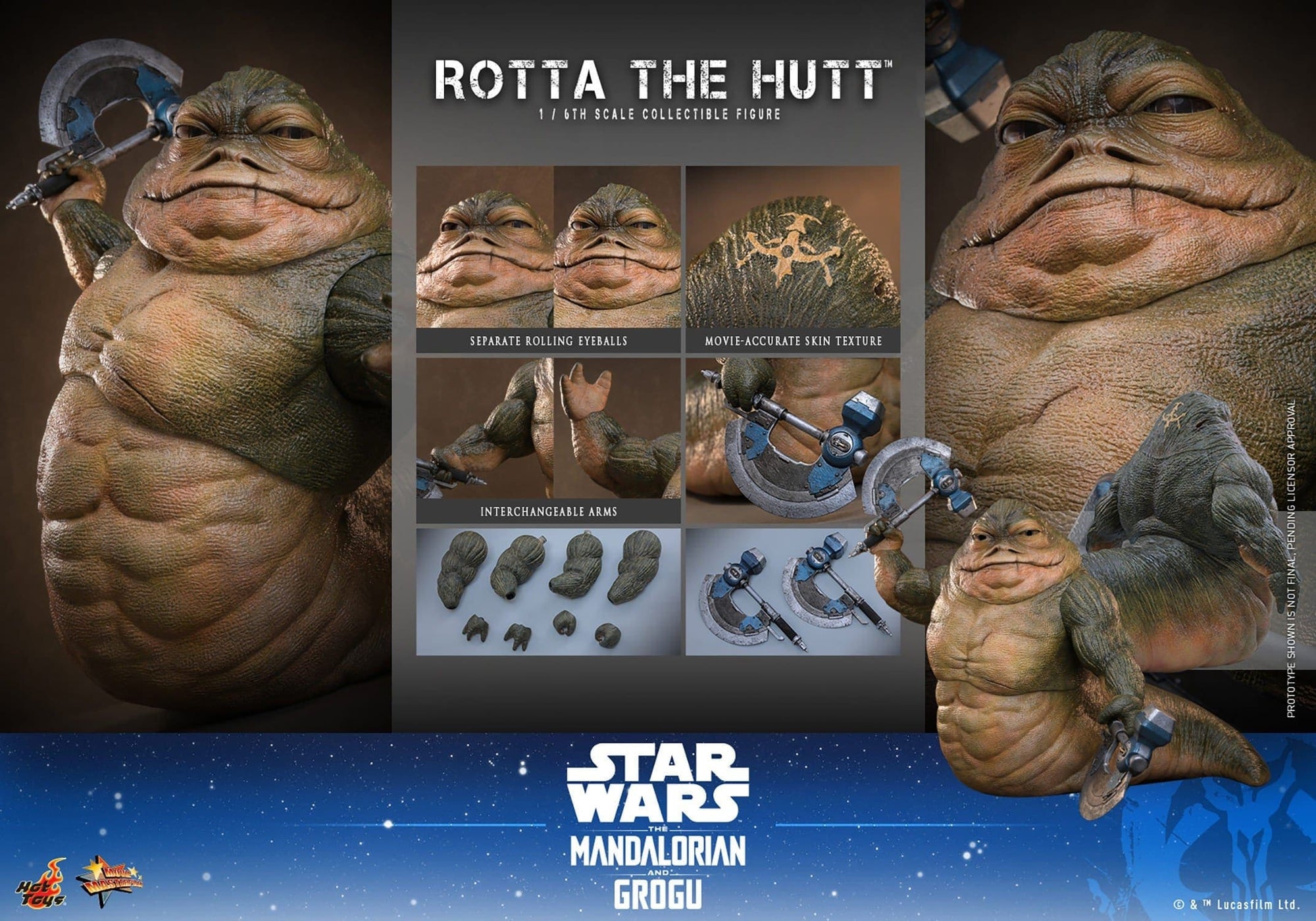 Rotta The Hutt - 1/6 - The Mandalorian & Grogu