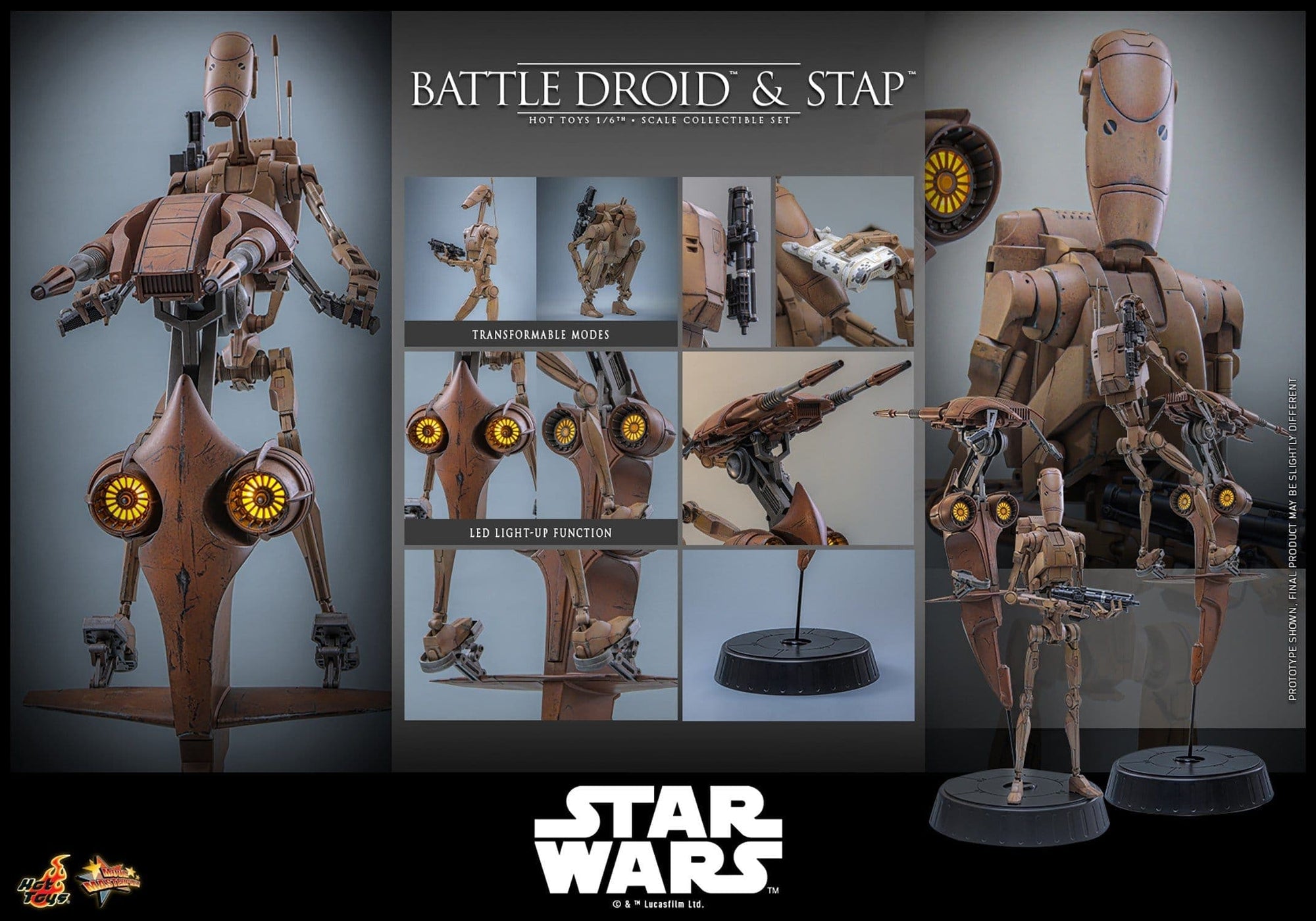 Set: Battle Droid & STAP - 1/6 - EP01