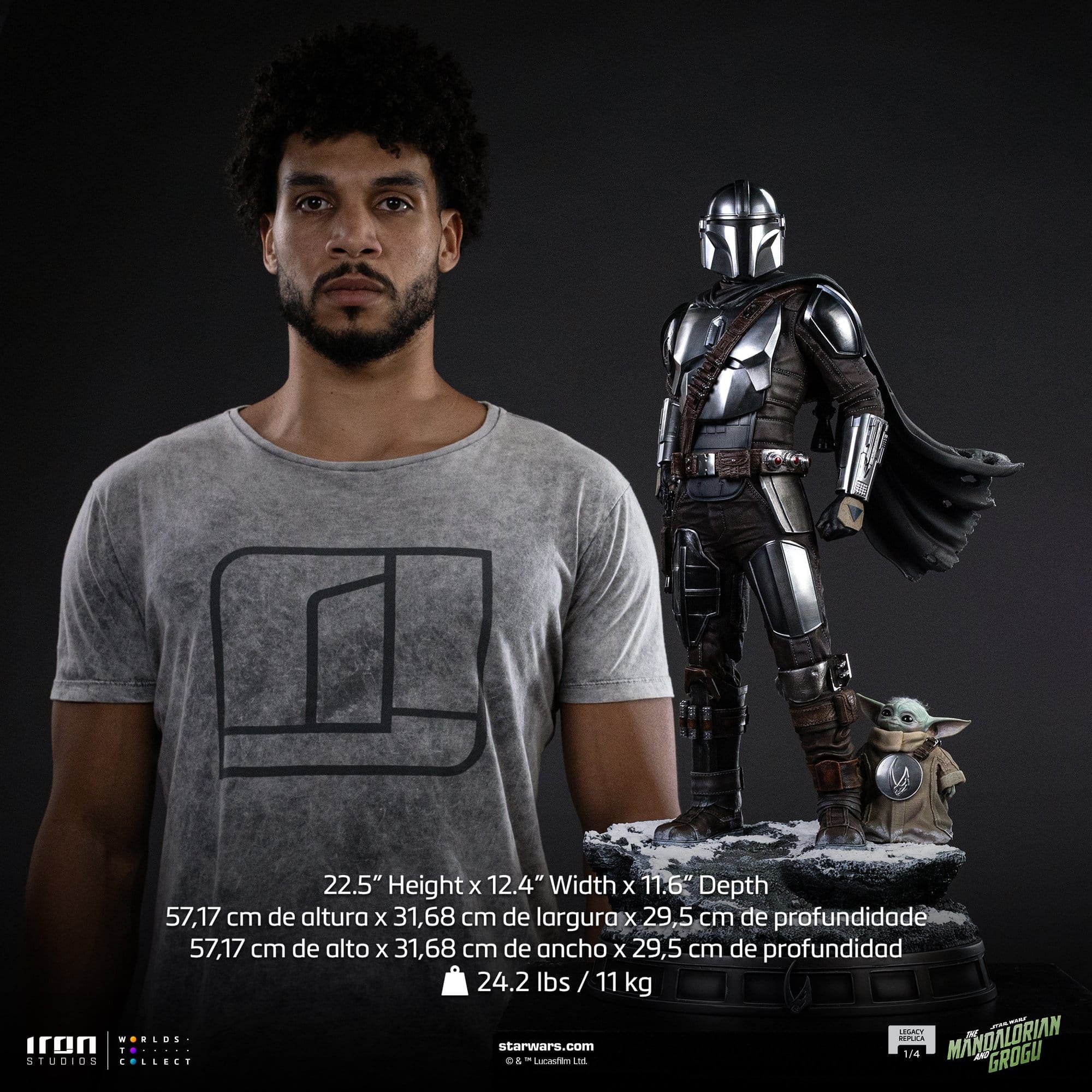 The Mandalorian & Grogu (Legacy Replica Statue 1/4)