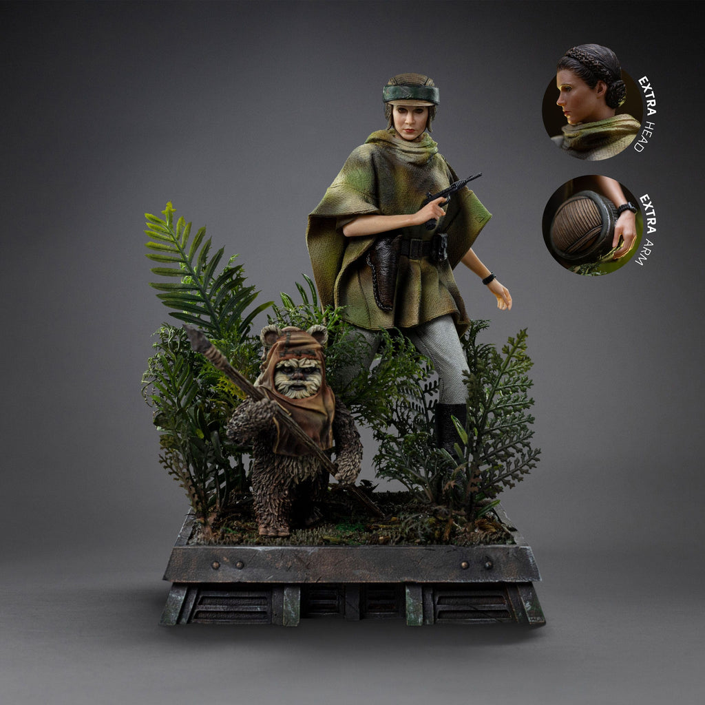 Leia and Wicket (Art Scale Statue 1/10)