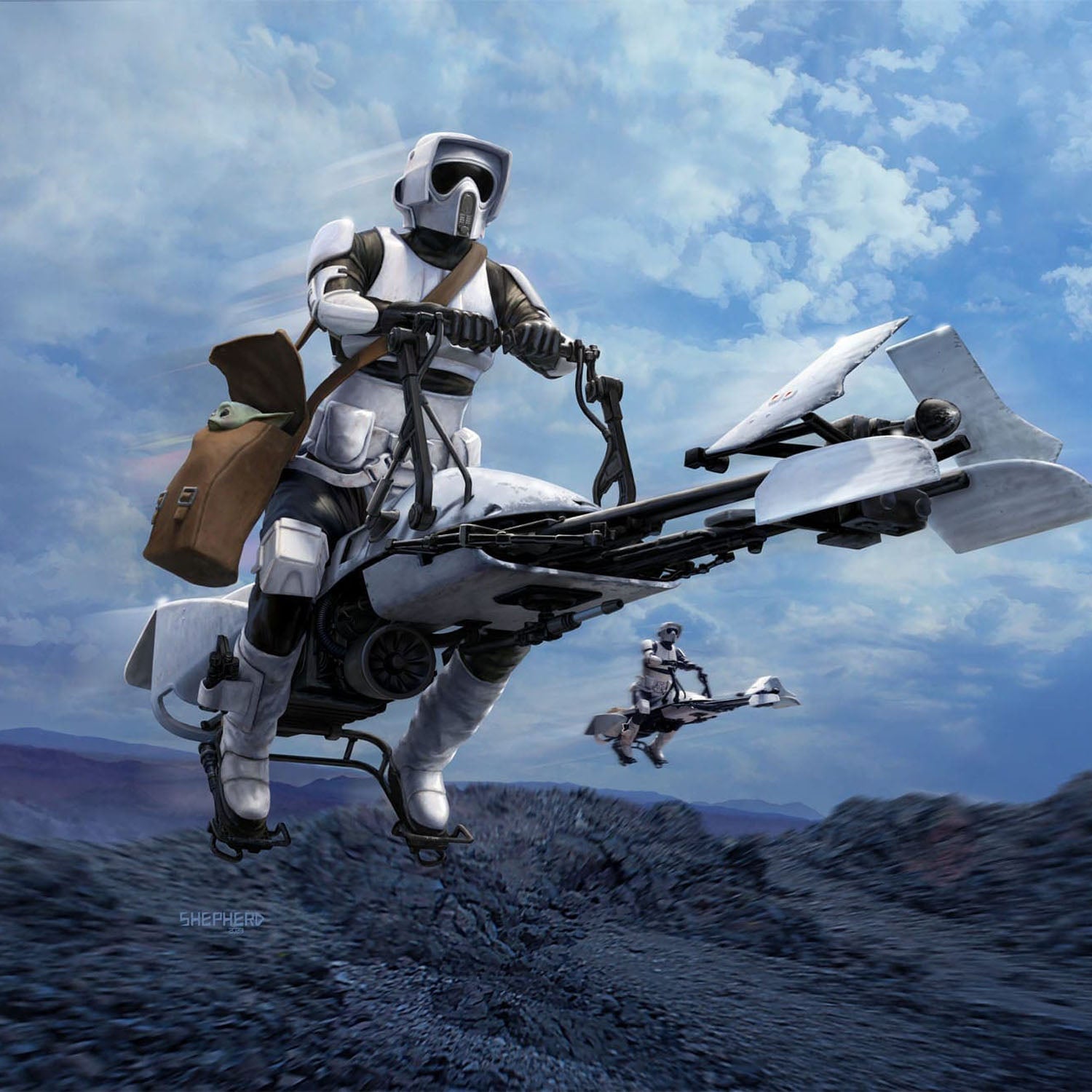 Modellbausatz Speeder Bike
