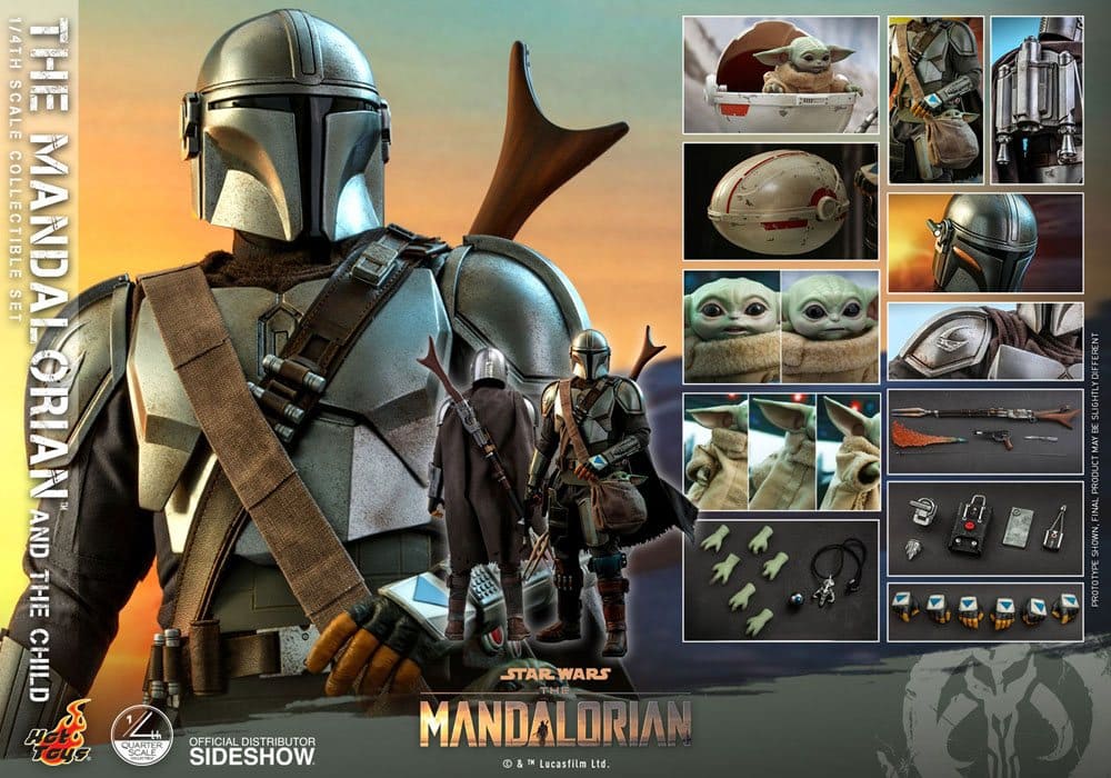 2er-Pack: The Mandalorian & The Child - 1/4 - The Mandalorian